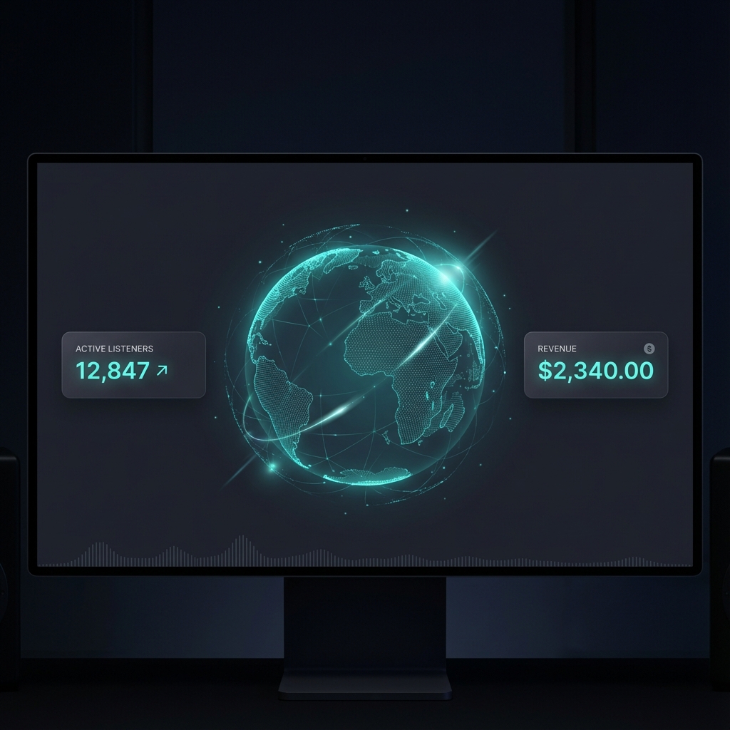 Nirvana Partner Dashboard - Global Listener Visualization